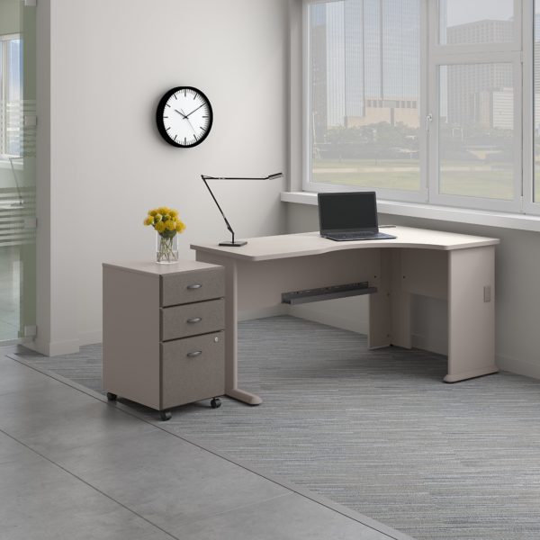 Bush Business Furniture Series A Right Corner Desk With Mobile